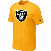 Oakland Raiders Sideline Legend Authentic Logo T-Shirt Yellow,baseball caps,new era cap wholesale,wholesale hats