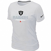 Oakland Raiders White Women's Critical Victory T-Shirt,baseball caps,new era cap wholesale,wholesale hats