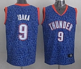 Oklahoma City Thunder #9 Serge Ibaka Blue Leopard Fashion Jerseys,baseball caps,new era cap wholesale,wholesale hats