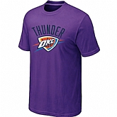 Oklahoma City Thunder Big & Tall Primary Logo Purple T-Shirt,baseball caps,new era cap wholesale,wholesale hats