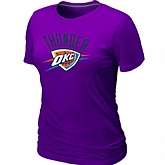 Oklahoma City Thunder Big & Tall Primary Logo Purple Women's T-Shirt,baseball caps,new era cap wholesale,wholesale hats