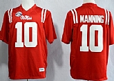 Ole Miss Rebels #10 Eli Manning 2013 Red Jerseys
