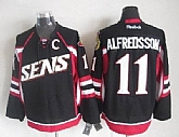 Ottawa Senators #11 Alfredsson Black with C patch Jerseys,baseball caps,new era cap wholesale,wholesale hats