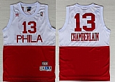 Philadelphia 76ers #13 Wilt Chamberlain White With Red Swingman Throwback Jerseys,baseball caps,new era cap wholesale,wholesale hats