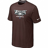 Philadelphia Eagles Critical Victory Brown T-Shirt,baseball caps,new era cap wholesale,wholesale hats
