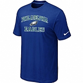 Philadelphia Eagles Heart & Soul Blue T-Shirt,baseball caps,new era cap wholesale,wholesale hats