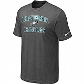 Philadelphia Eagles Heart & Soul Dark grey T-Shirt,baseball caps,new era cap wholesale,wholesale hats