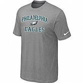Philadelphia Eagles Heart & Soul Light grey T-Shirt,baseball caps,new era cap wholesale,wholesale hats