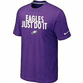Philadelphia Eagles Just Do It Purple T-Shirt,baseball caps,new era cap wholesale,wholesale hats