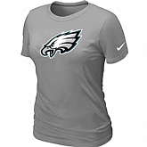 Philadelphia Eagles L.Grey Women's Logo T-Shirt,baseball caps,new era cap wholesale,wholesale hats