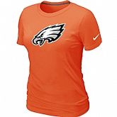 Philadelphia Eagles Orange Women's Logo T-Shirt,baseball caps,new era cap wholesale,wholesale hats
