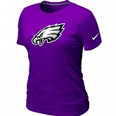 Philadelphia Eagles Purple Women's Logo T-Shirt,baseball caps,new era cap wholesale,wholesale hats