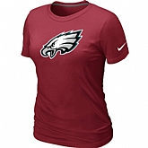 Philadelphia Eagles Red Women's Logo T-Shirt,baseball caps,new era cap wholesale,wholesale hats