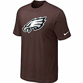 Philadelphia Eagles Sideline Legend Authentic Logo T-Shirt Brown,baseball caps,new era cap wholesale,wholesale hats