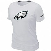 Philadelphia Eagles White Women's Logo T-Shirt,baseball caps,new era cap wholesale,wholesale hats