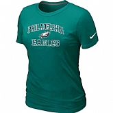 Philadelphia Eagles Women's Heart & Soul L.Green T-Shirt,baseball caps,new era cap wholesale,wholesale hats