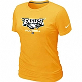 Philadelphia Eagles Yellow Women's Critical Victory T-Shirt,baseball caps,new era cap wholesale,wholesale hats