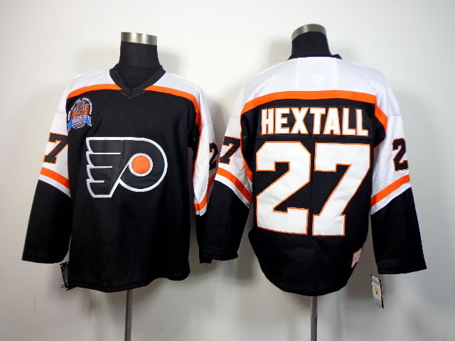Philadelphia Flyers #27 Flyers #Ron Hextall CCM Throwback Black Jerseys