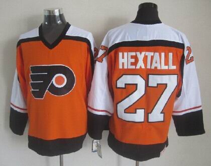 Philadelphia Flyers #27 Flyers #Ron Hextall CCM Throwback Orange Jerseys