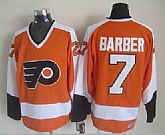 Philadelphia Flyers #7 Barber CCM Throwback Orange Jerseys,baseball caps,new era cap wholesale,wholesale hats