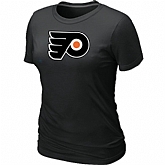 Philadelphia Flyers Big & Tall Women's Logo Black T-Shirt,baseball caps,new era cap wholesale,wholesale hats