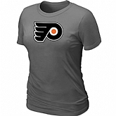 Philadelphia Flyers Big & Tall Women's Logo D.Grey T-Shirt,baseball caps,new era cap wholesale,wholesale hats