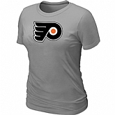 Philadelphia Flyers Big & Tall Women's Logo L.Grey T-Shirt,baseball caps,new era cap wholesale,wholesale hats