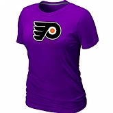 Philadelphia Flyers Big & Tall Women's Logo Purple T-Shirt,baseball caps,new era cap wholesale,wholesale hats