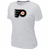 Philadelphia Flyers Big & Tall Women's Logo White T-Shirt,baseball caps,new era cap wholesale,wholesale hats