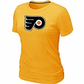 Philadelphia Flyers Big & Tall Women's Logo Yellow T-Shirt