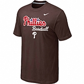 Philadelphia Phillies 2014 Home Practice T-Shirt - Brown,baseball caps,new era cap wholesale,wholesale hats