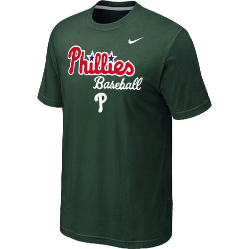 Philadelphia Phillies 2014 Home Practice T-Shirt - Dark Green