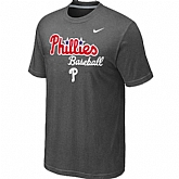 Philadelphia Phillies 2014 Home Practice T-Shirt - Dark Grey,baseball caps,new era cap wholesale,wholesale hats
