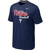 Philadelphia Phillies 2014 Home Practice T-Shirt - Dark blue,baseball caps,new era cap wholesale,wholesale hats