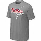 Philadelphia Phillies 2014 Home Practice T-Shirt - Light Grey,baseball caps,new era cap wholesale,wholesale hats