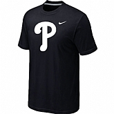 Philadelphia Phillies Heathered Black Nike Blended T-Shirt,baseball caps,new era cap wholesale,wholesale hats