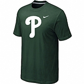 Philadelphia Phillies Heathered D.Green Nike Blended T-Shirt,baseball caps,new era cap wholesale,wholesale hats