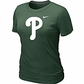 Philadelphia Phillies Heathered D.Green Women's Nike Blended T-Shirt,baseball caps,new era cap wholesale,wholesale hats