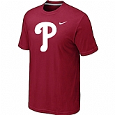 Philadelphia Phillies Heathered Red Nike Blended T-Shirt,baseball caps,new era cap wholesale,wholesale hats