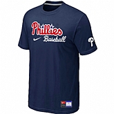 Philadelphia Phillies Nike Short Sleeve Practice T-Shirt D.Blue,baseball caps,new era cap wholesale,wholesale hats