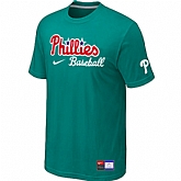 Philadelphia Phillies Nike Short Sleeve Practice T-Shirt Green,baseball caps,new era cap wholesale,wholesale hats