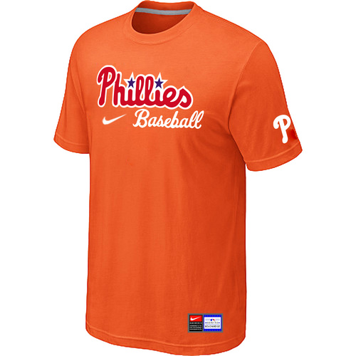 Philadelphia Phillies Nike Short Sleeve Practice T-Shirt Orange