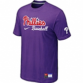 Philadelphia Phillies Nike Short Sleeve Practice T-Shirt Purple,baseball caps,new era cap wholesale,wholesale hats