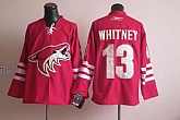 Phoenix Coyotes #13 Whitney Red Jerseys,baseball caps,new era cap wholesale,wholesale hats