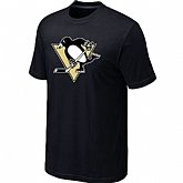 Pittsburgh Penguins Big & Tall Logo Black T-Shirt,baseball caps,new era cap wholesale,wholesale hats