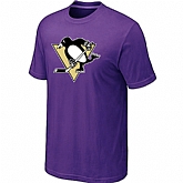 Pittsburgh Penguins Big & Tall Logo Purple T-Shirt,baseball caps,new era cap wholesale,wholesale hats
