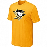 Pittsburgh Penguins Big & Tall Logo Yellow T-Shirt,baseball caps,new era cap wholesale,wholesale hats