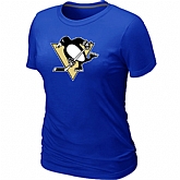 Pittsburgh Penguins Big & Tall Women's Logo Blue T-Shirt,baseball caps,new era cap wholesale,wholesale hats
