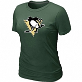 Pittsburgh Penguins Big & Tall Women's Logo D.Green T-Shirt,baseball caps,new era cap wholesale,wholesale hats