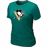 Pittsburgh Penguins Big & Tall Women's Logo L.Green T-Shirt,baseball caps,new era cap wholesale,wholesale hats